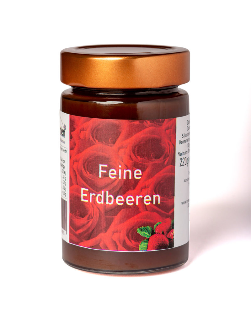 Feine Erdbeeren 220g - Rosegarden Manufaktur