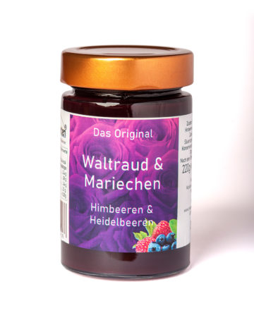 online kaufen Waltraud und Mariechen Marmelade mit Himbeeren und Heidelbeeren