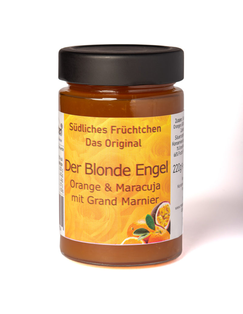 online kaufen Der Blonde Engel Marmelade mit Orange und Maracuja mit etwas Orangenlikör