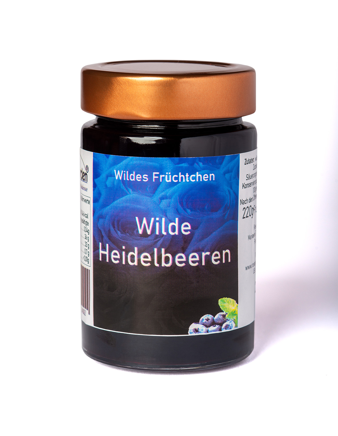 Top-Restaurant Feine Heidelbeeren 220g Rosegarden Manufaktur 