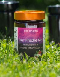 Der Freche Mo Marmelade mit Himbeeren und schwarze Johannisbeeren online kaufen